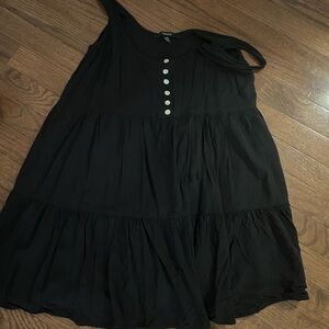 Forever 21 Black Midi Dress